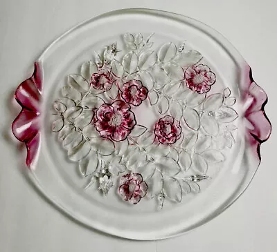 Vintage Mikasa Rosella 3D Glass Serving Plater Made In West Germany • $34.99