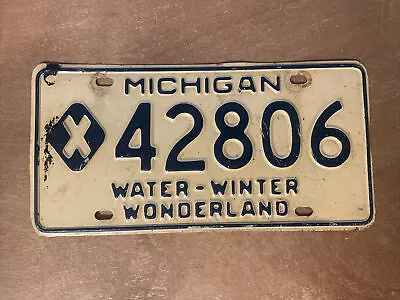 1966 Michigan License Plate Municipal # 42806 • $24.99