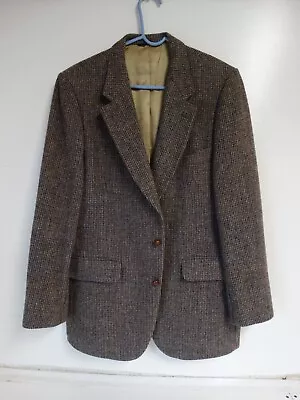 VTG HARRIS TWEED Brown Blazer Jacket Men's SIZE 40 R Nino Cerruti  Wool • $31.49