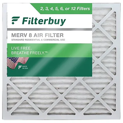 Filterbuy 20x20x1 Pleated Air Filters Replacement For HVAC AC Furnace (MERV 8) • $31.48