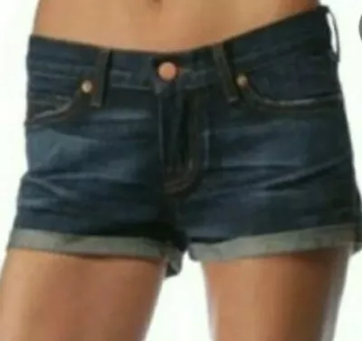 J Brand Denim Jeans Shorts Womens Size 27 / 4 Cuffed Cut Off Medium Wash Saturn • $9.67