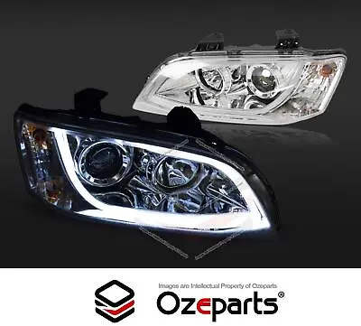 Pair Projector LED DRL Head Light Chrome For Holden VE Commodore Series 1 06~10 • $506