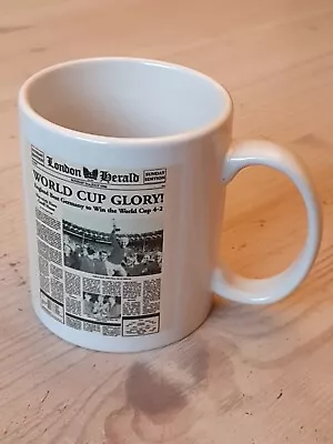 £4 • Buy Vintage England World Cup Glory 1966, Newspaper Image,Ethos White Coffee Mug Cup