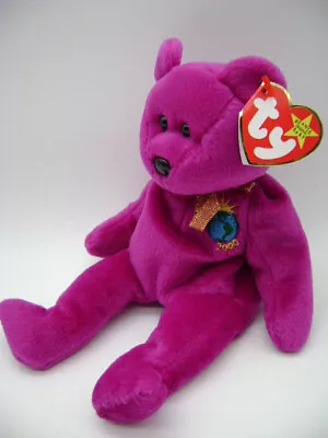 Ty Beanie Baby Millennium Millenium Bear 1999 Tag Errors Rare Mint Retired Plush • $9.99