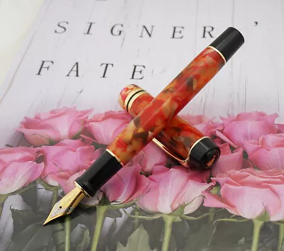 Beautiful Kaigelu 316 Acrylic Celluloid Fountain Pen EF/F/M Nib - Maple Leaf • $25.85