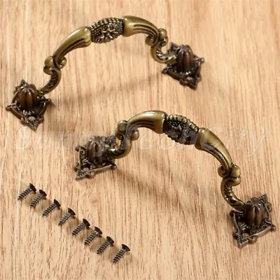 10x Vintage Dresser Drawer Pull Handle Antique Furniture Cabinet Wardrobe Knobs • $4.38