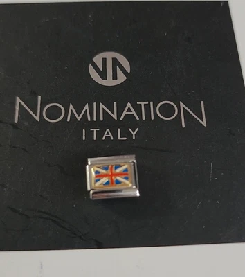 £19.99 • Buy Genuine Classic 18ct Gold Union Jack Flag  England Nomination Charm Link 
