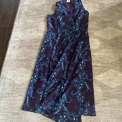 Cabi Burgundy Sleeveless Wrap Dress  • $7.32