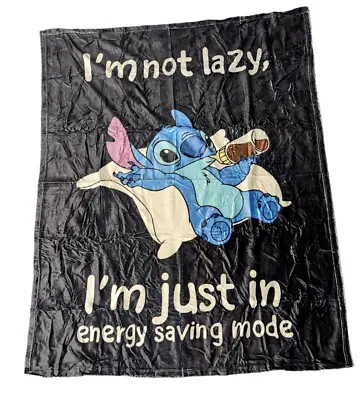 Disney Lilo And Stitch Theme Fleece Throw Blanket 50x40 NEW • $20.79