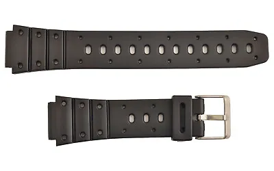 $12.45 • Buy Casio Fit Watch Band Strap  17mm Black Rubber TS-100 TR-1 TR-10W TR-1EV  TS-1000