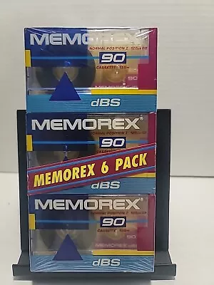 Memorex DBS 90 Normal Bias Position Blank Audio Cassette Tapes NOS Sealed 6 Pack • $18