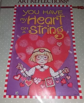 Mary Engelbreit You Have My Heart On String 25x38 House Flag Valentines Day New • $22.50