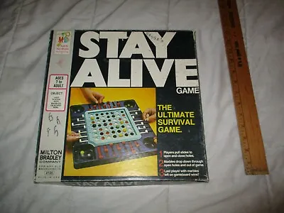 $12.36 • Buy Vintage 1971 STAY ALIVE Marble Game #4105 Milton Bradley-Missing One Yellow Marb