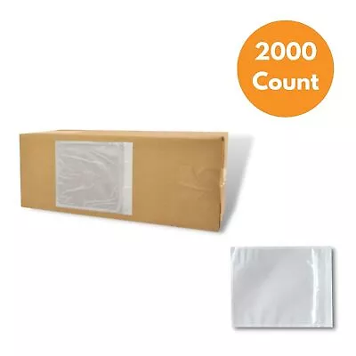 5.125x8  Low Density Clear Packing List Envelopes Plain Face Back Load 2000 Pcs • $76.82