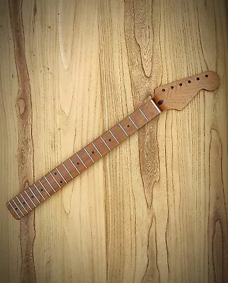 Roasted Maple Guitar Neck For Stratocaster Strat - Nitro Finish - One Piece • £105