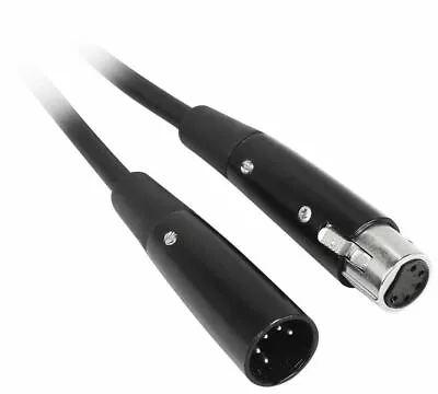 Rockville RDX5M50 50' 5-Pin Male-Female DMX Lighting Cable 100% OFC Copper • $24.95