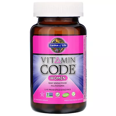 Garden Of Life Vitamin Code For Women Multivitamin 120 Capsules Expire 08/25 • $25.99