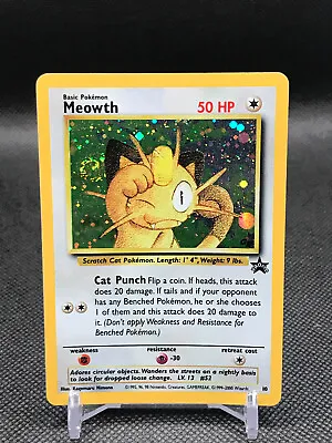 $11.99 • Buy Pokemon Card - Meowth GB - WoTC Promo - 10 Holo Rare W/ Swirl