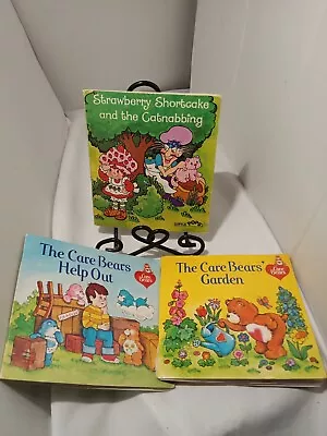 Vintage 80s Care Bear Book Bundle + Strawberry Shortcake & The Cat Nabbing • $5.20