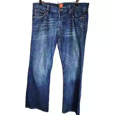 HUGO BOSS Straight Leg Regular Fit Button Fly Jeans Mens W38 L32 • $38