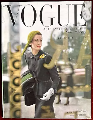 Vogue Magazine ~ October 1 1949 ~ Norman Parkinson Horst McLaughlin Rawlings • $149.99