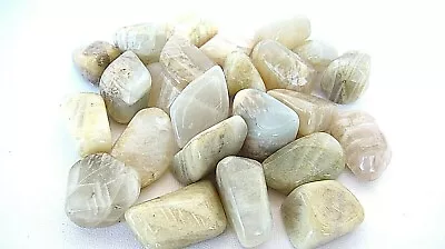 One Moonstone Tumbled Stone 25-30mm Reiki Healing Crystal Feminine Energy Sleep • $2.12