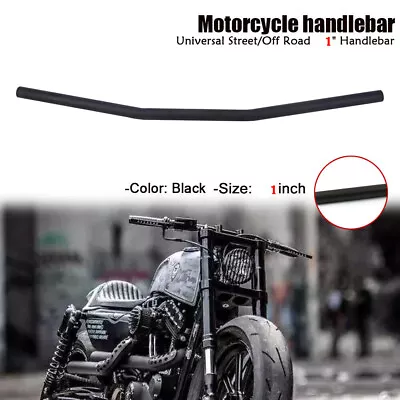 Drag Handlebar 1  25mm Z Bar For Harley Sportster XL883 1200 Custom Softail Dyna • $38.49