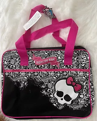 MONSTER HIGH Skull Large Messenger / Carry-All / Book Bag  (NEW W/Tags!) • $21.99