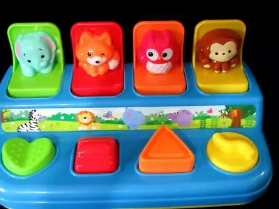 $17.99 • Buy Infantino Turquoise Zoo/Jungle Animals *Poppin’ Pals* Pop-up Baby Toddler Toy