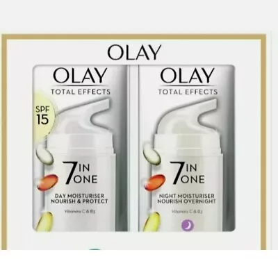 Olay Total Effects Anti-Ageing 7in1 Day & Night Gift Set-Free Postage/New • £22.99