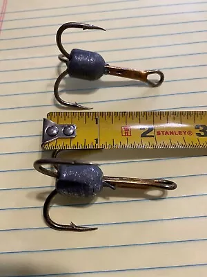2 - Vintage Lead Weighted Treble Hook Snag Hook New • $10