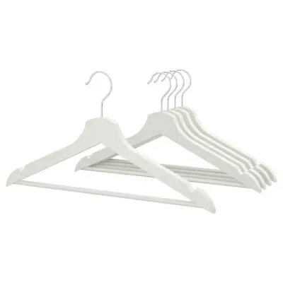 IKEA BOOMERANG Hangers White 5-Piece • £17.18