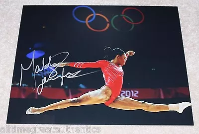 GABBY DOUGLAS SIGNED 11x14 PHOTO W/COA 2012 LONDON OLYMPICS GOLD FIERCE 5 RIO • $254.99