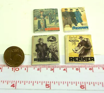 £3.64 • Buy 1806# Small Decorative Book Set With 4 Books - Dollhouse - Dollhouse - M 1zu12