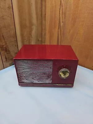 RCA Victor Model 3-X-535 Working RED MID CENTURY MODERN RARE NICE • $99.99