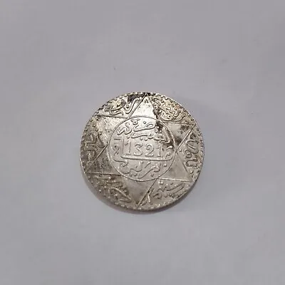 Moroccan Silver Coin 2.5 Dirhams 1321 AH Abd Al Aziz Paris Mint 1903 #6 • $99.99