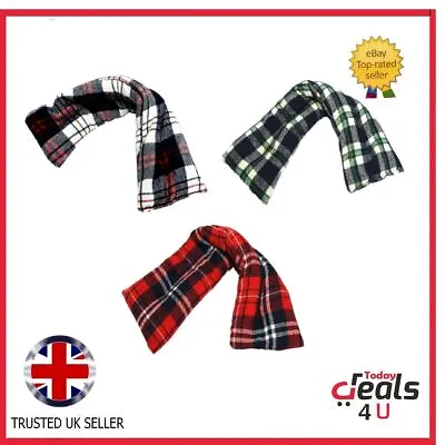 Microwave Heat Cushion Wheat Pad Neck Warmer Hot Tartan Pain Relief Heating Pad • £9.70