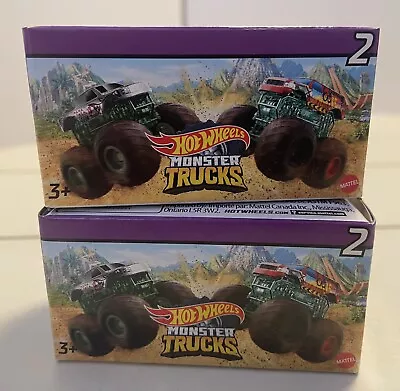 2 HOT WHEELS Mini Mystery Monster Trucks Series 2 Mattel 3+ R23A • $12.50