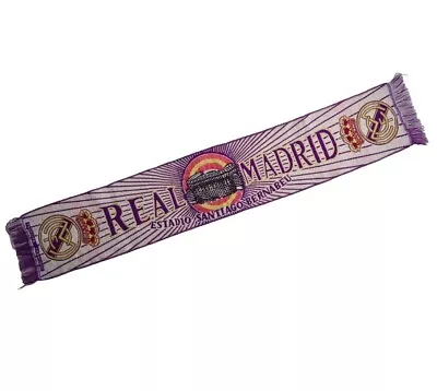 REAL MADRID CF 90s Vintage Scarf Soccer Spain Bufanda Football Scarves • $19.97