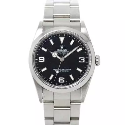 ROLEX Explorer I 14270 Serial U Automatic Black Dial Mens Watch 90228043 • $7614.58