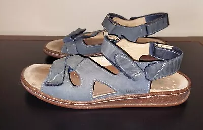 Mephisto Mobils Women's Backstrap Blue Sandals Strappy Sz 7 • $39.99