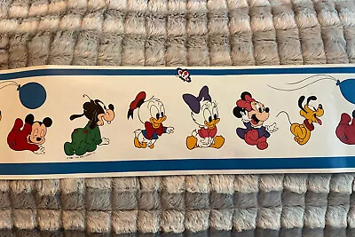 1984 Disney Babies Decorative Wall Border Mickey Mouse 15 Feet NEW IN PACKAGE • $12.75