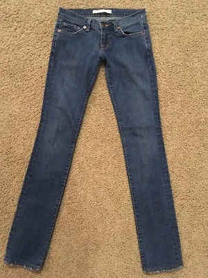 J Brand Womens Size 25 The Pencil Leg Stretch Skinny Jean 912 AGD Distressed EUC • $12.49