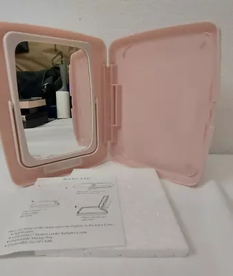 Mary Kay Pink 2-Sided Fold Away Hardcase Travel Makeup Cosmetic Mirror NOS • $12.57