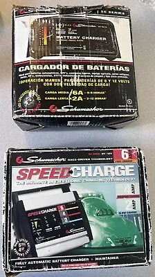 Lot Of 2 Vintage Schumacher Battery Chargers Se-82-6 Sc-600a Speed Charge • $149
