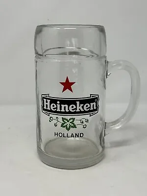Vintage HEINEKEN Beer Stein Tankard Mug 1 Liter HEAVY Barware Desk Decor Mancave • $19.97