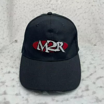 M2R Helmets Baseball Hat Mens One Size Black Spell Out Print Logo Letters • $1.60