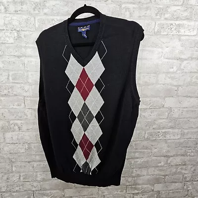 Club Room Mens V-Neck Sweater Vest Mens Size Medium • $13.78