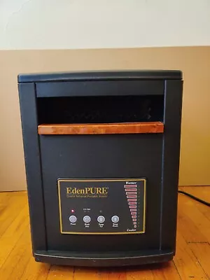 EdenPURE CopperSMART 1500W Electric Quartz Infrared Heater Black Model A4136 • $89.99