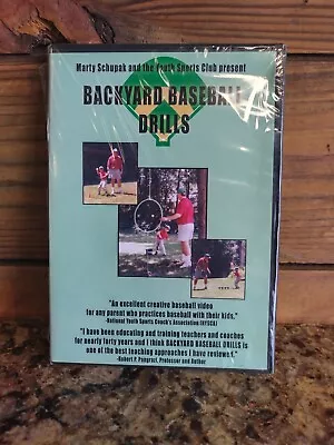 Sealed! Baseball Coaching Backyard Baseball Drills - Marty Schupak (DVD) New! • $10.99